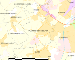 Map commune FR insee code 59278